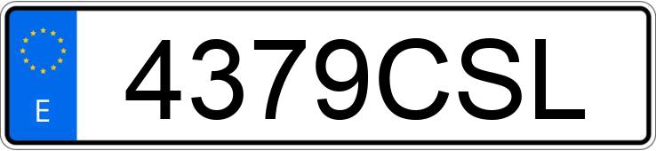 Numer rejestracyjny 4379CSL posiada MERCEDES E 270 (210)