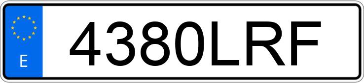 Numer rejestracyjny 4380LRF posiada MAZDA CX-30