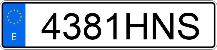 Numer rejestracyjny 4381HNS posiada RENAULT MEGANE COUPE