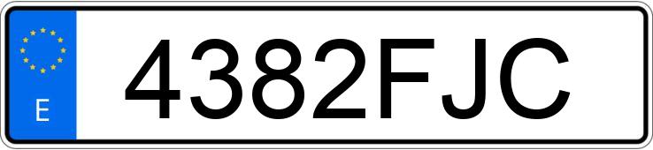 Numer rejestracyjny 4382FJC posiada DOTTO ORIGINAL