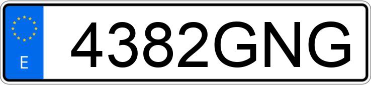 Numer rejestracyjny 4382GNG posiada AUDI A4