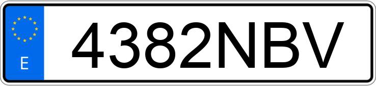 Numer rejestracyjny 4382NBV posiada SEAT IBIZA Numer rejestracyjny 4382NBV posiada SEAT IBIZA