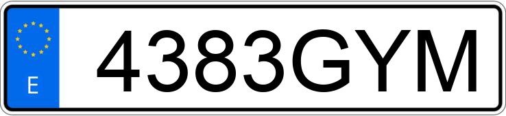 Numer rejestracyjny 4383GYM posiada BMW S Numer rejestracyjny 4383GYM posiada BMW S