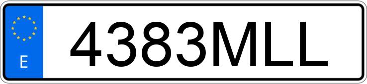 Numer rejestracyjny 4383MLL posiada VOLKSWAGEN T-ROC