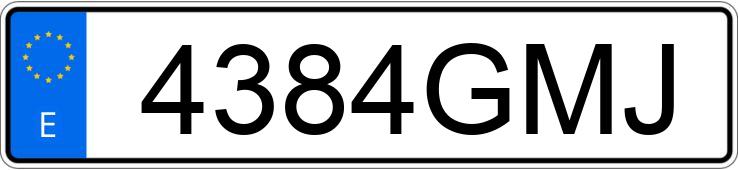 Numer rejestracyjny 4384GMJ posiada SEAT EXEO