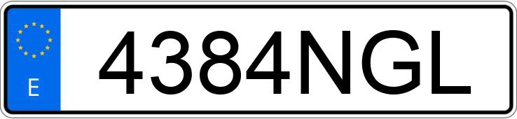 Numer rejestracyjny 4384NGL posiada BMW SERIE 2