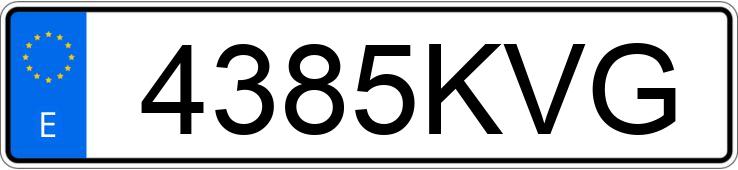 Numer rejestracyjny 4385KVG posiada TOYOTA HILUX