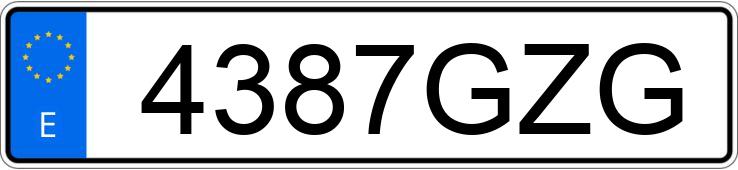 Numer rejestracyjny 4387GZG posiada ABARTH 500