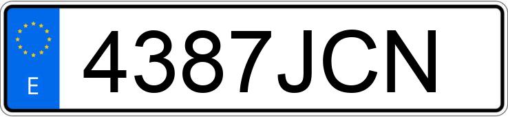 Numer rejestracyjny 4387JCN posiada FORD KA