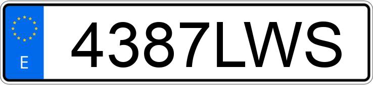 Numer rejestracyjny 4387LWS posiada MERCEDES GLE (167)