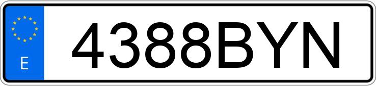 Numer rejestracyjny 4388BYN posiada FORD MONDEO