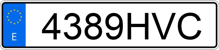 Numer rejestracyjny 4389HVC posiada PEUGEOT 3008 Numer rejestracyjny 4389HVC posiada PEUGEOT 3008