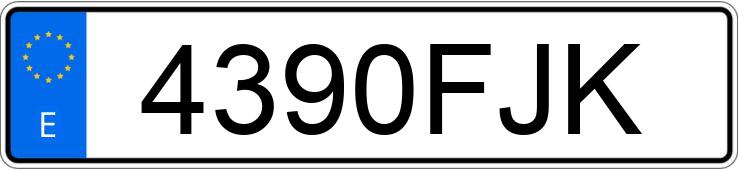 Numer rejestracyjny 4390FJK posiada FIAT DOBLO