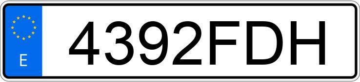 Numer rejestracyjny 4392FDH posiada VOLKSWAGEN PASSAT