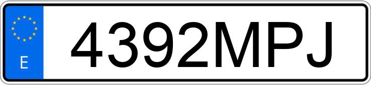 Numer rejestracyjny 4392MPJ posiada AUDI Q3