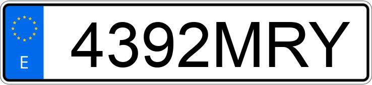 Numer rejestracyjny 4392MRY posiada HYUNDAI TUCSON