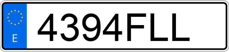 Numer rejestracyjny 4394FLL posiada OPEL ASTRA