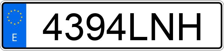 Numer rejestracyjny 4394LNH posiada PORSCHE PANAMERA