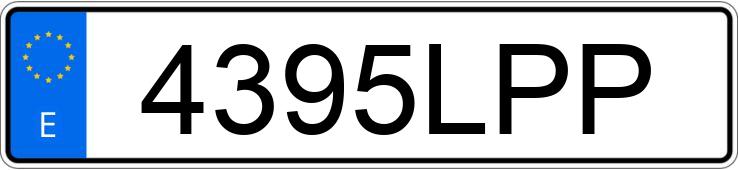 Numer rejestracyjny 4395LPP posiada CITROEN C4