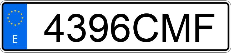 Numer rejestracyjny 4396CMF posiada SKODA OCTAVIA