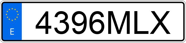 Numer rejestracyjny 4396MLX posiada BMW X5