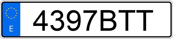 Numer rejestracyjny 4397BTT posiada DAEWOO LANOS