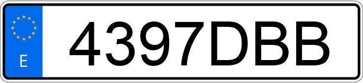 Numer rejestracyjny 4397DBB posiada SMART CITY-COUPE