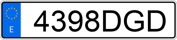 El número de registro 4398DGD tiene MAZDA RX-8 El número de registro 4398DGD tiene MAZDA RX-8