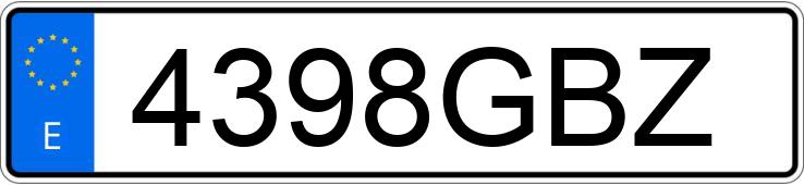 Numer rejestracyjny 4398GBZ posiada RENAULT CLIO