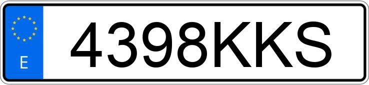 Numer rejestracyjny 4398KKS posiada MERCEDES AMG GT (190)