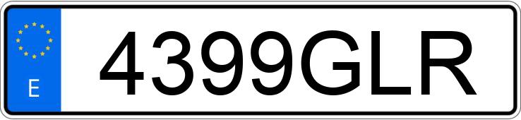 Le numéro d’enregistrement 4399GLR a ROLLS ROYCE SILVER Le numéro d’enregistrement 4399GLR a ROLLS ROYCE SILVER