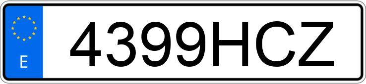 Numer rejestracyjny 4399HCZ posiada BMW SERIE 3 Numer rejestracyjny 4399HCZ posiada BMW SERIE 3