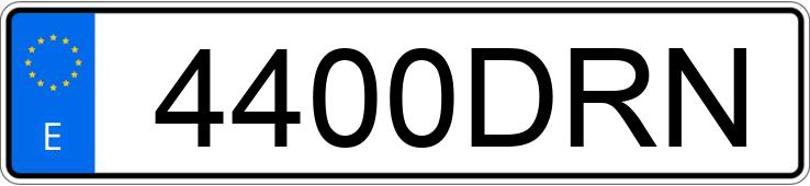 Numer rejestracyjny 4400DRN posiada CITROEN C4