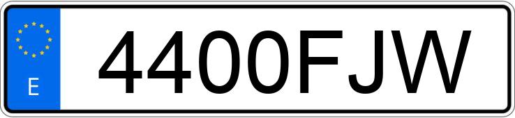 Numer rejestracyjny 4400FJW posiada MERCEDES VITO