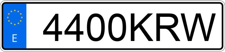 Numer rejestracyjny 4400KRW posiada SKODA KAROQ Numer rejestracyjny 4400KRW posiada SKODA KAROQ