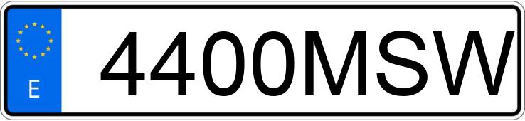 Numer rejestracyjny 4400MSW posiada CUPRA FORMENTOR Numer rejestracyjny 4400MSW posiada CUPRA FORMENTOR