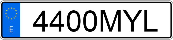 Numer rejestracyjny 4400MYL posiada VOLKSWAGEN GOLF Numer rejestracyjny 4400MYL posiada VOLKSWAGEN GOLF