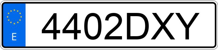 Numer rejestracyjny 4402DXY posiada OPEL ZAFIRA Numer rejestracyjny 4402DXY posiada OPEL ZAFIRA