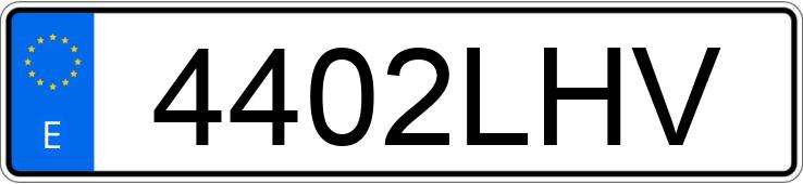 Numer rejestracyjny 4402LHV posiada VOLKSWAGEN GOLF