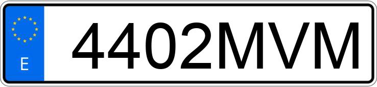 Numer rejestracyjny 4402MVM posiada VOLKSWAGEN GOLF