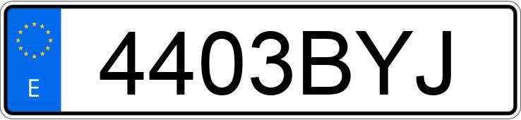 Numer rejestracyjny 4403BYJ posiada BMW SERIE 3 Numer rejestracyjny 4403BYJ posiada BMW SERIE 3