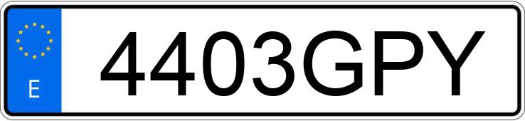 Numer rejestracyjny 4403GPY posiada KIA RIO Numer rejestracyjny 4403GPY posiada KIA RIO