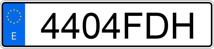 Numer rejestracyjny 4404FDH posiada VOLKSWAGEN GOLF PLUS