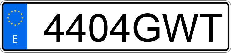 Numer rejestracyjny 4404GWT posiada OPEL ASTRA GTC