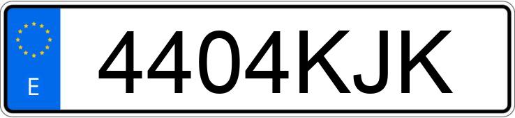 Numer rejestracyjny 4404KJK posiada FORD FIESTA