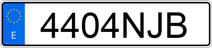 Numer rejestracyjny 4404NJB posiada FORD CUSTOM