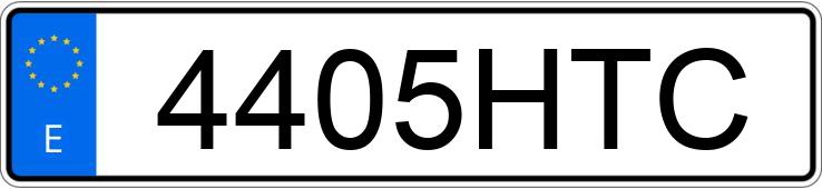 Numer rejestracyjny 4405HTC posiada YAMAHA YBR 125