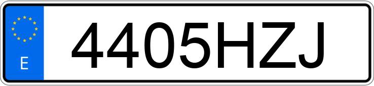 Numer rejestracyjny 4405HZJ posiada BMW SERIE 5