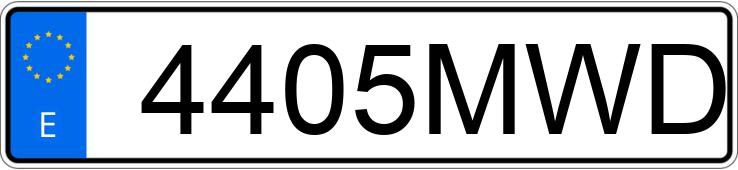 Numer rejestracyjny 4405MWD posiada VOLKSWAGEN TAIGO