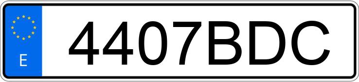 Numer rejestracyjny 4407BDC posiada RENAULT CLIO